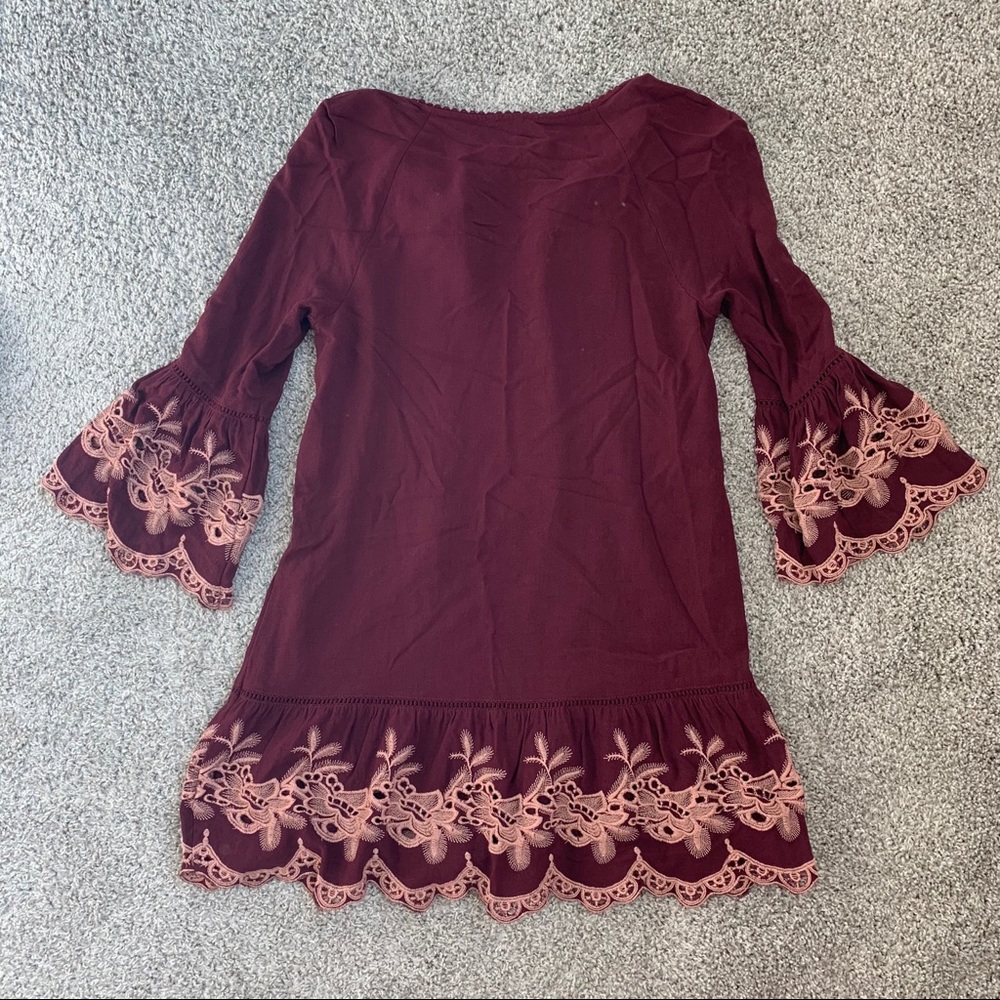 LACE DETAILED TUNIC DRESS - Picture 7 of 7
